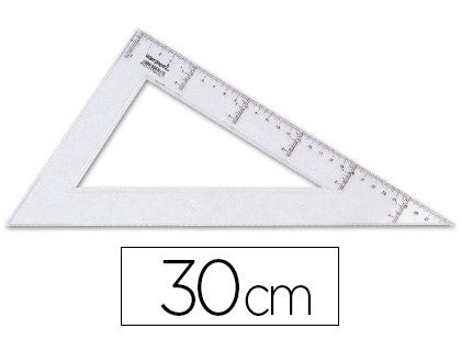 Equerre 60 degres graduée 30cm