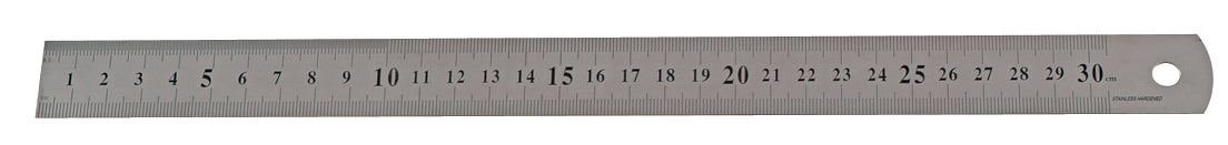 Reglet Metal Inox Gradué et flexible 30cm