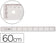 Regle plate plastique 1 biseau 60cm