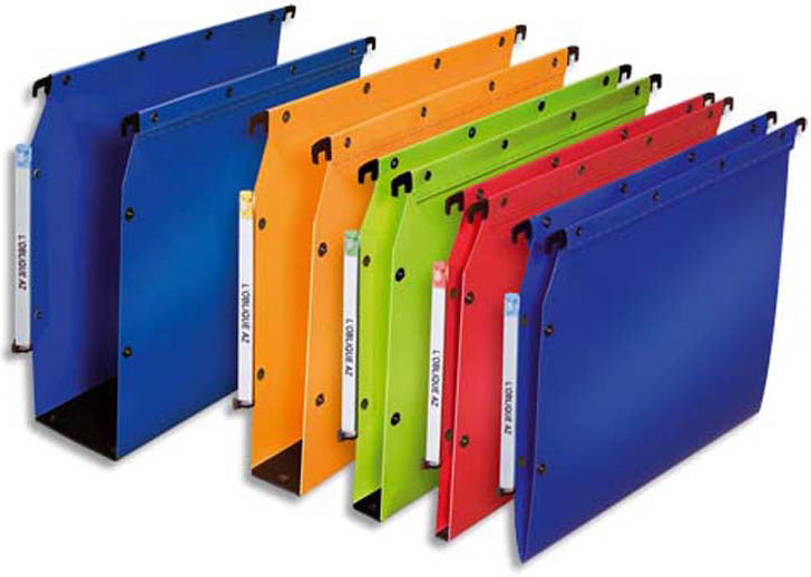 Dossiers suspendus armoire polypro fond 50mm -Lot de 10