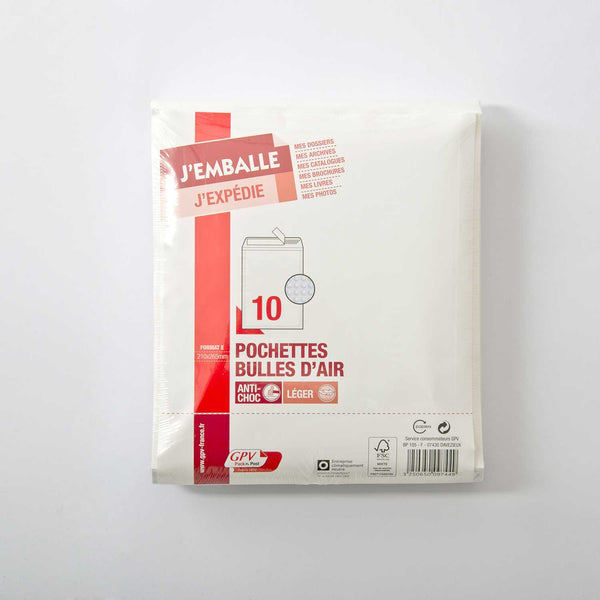 Pochettes bulles air bdp220x265 p/10