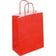 Sac papier poignées torsadées 23x30x12 rouge- lot de 50