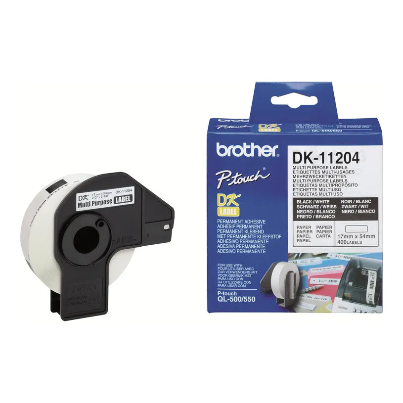 Étiquettes 17x54mm - rouleau de 400 pour brother ql