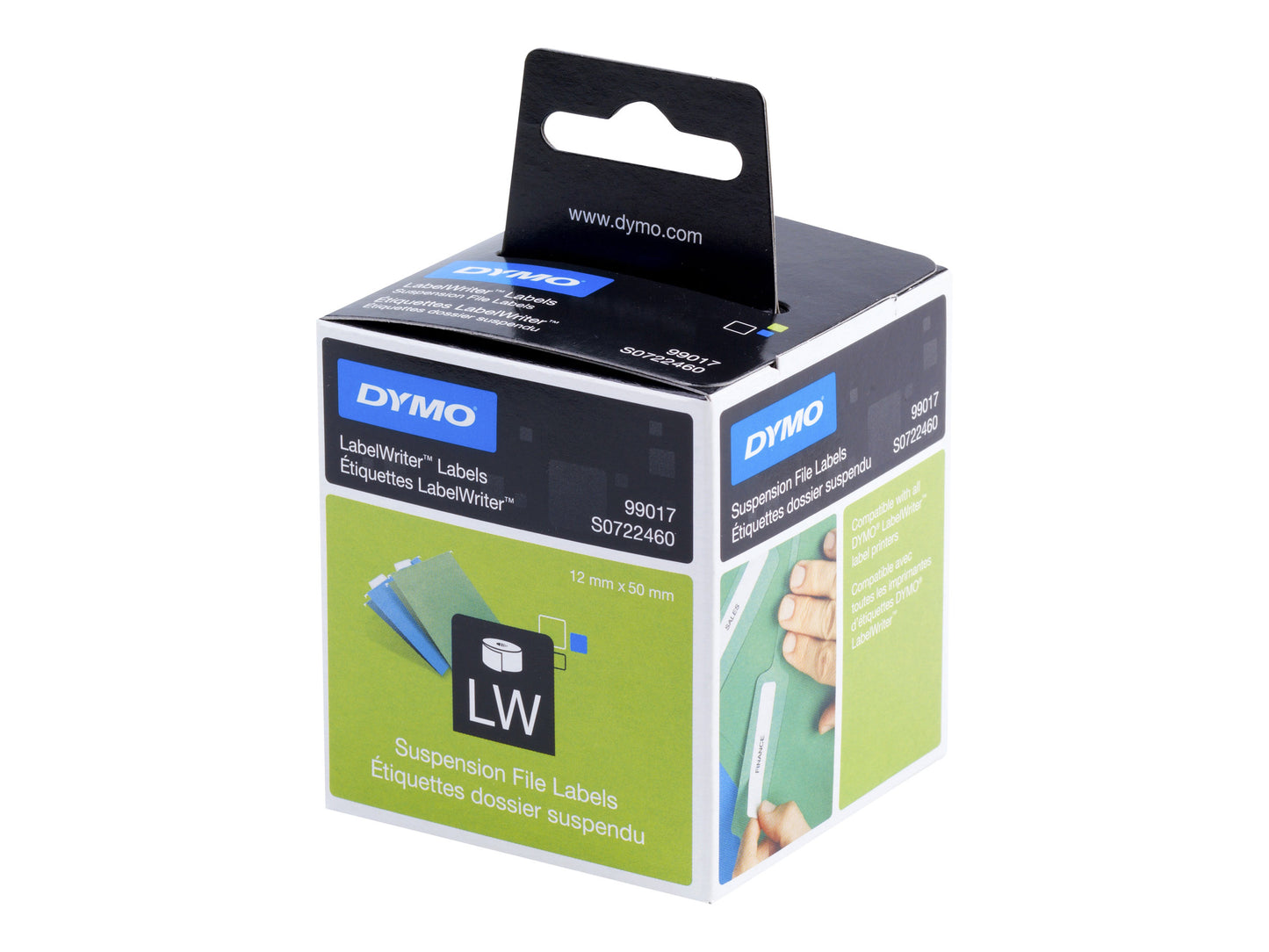 Ruban pour étiqueteuse dymo - dossiers suspendus 99017