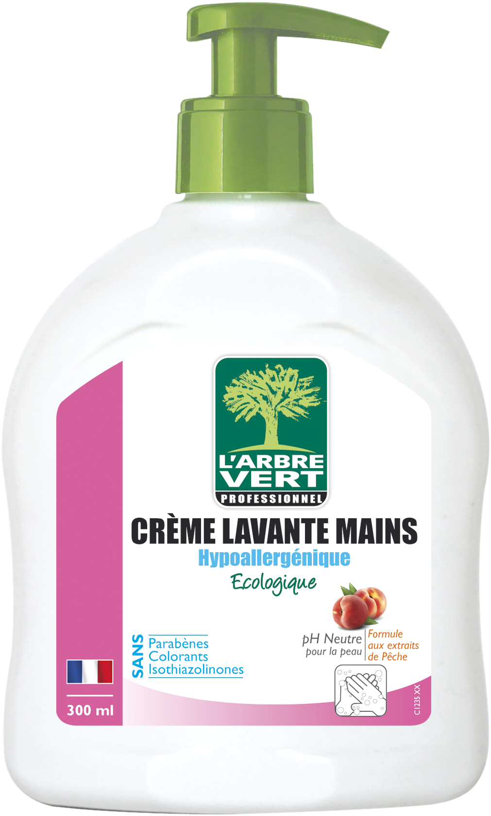Crème lavante mains 300ml - hypoallergénique ecolabel