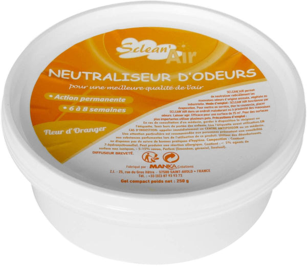 Désodorisant gel 250g - diffusion continue oranger