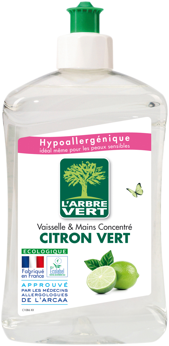 Liquide vaisselle écologique - parfum citrus vert 500ml