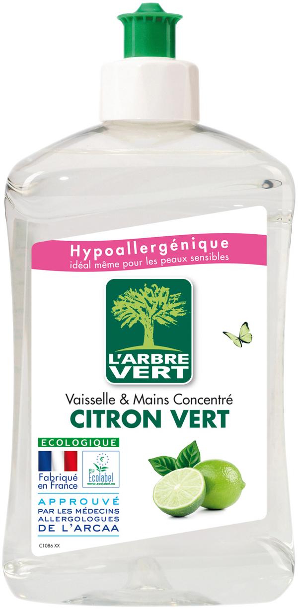 Liquide vaisselle écologique - parfum citrus vert 500ml