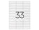 Étiquettes multi-usages 70x25 mm - 3300 unités