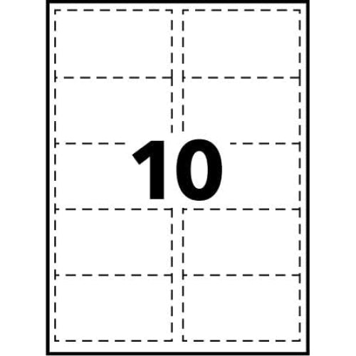 Cartes de visite microperforées - 185g/m², 250 unités