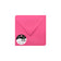 Enveloppes carrées 165x165 mm - rose fuchsia, 120g/m²