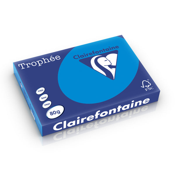 Papier a3 Trophée turquoise 80g - ramette 500 feuilles