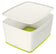 Boîte de Rangement MyBox - Design Empilable et Résistant - Blanc/Vert