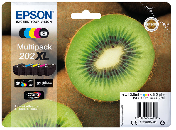 Cartouches d'encre xl - pack 5 couleurs
