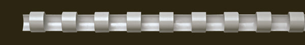 Baguette de reliure 38mm - blanc- boite de 50