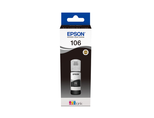 Cartouche d'encre epson t106 photo noire 70ml - haute qualité