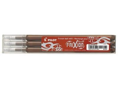Recharges roller frixion marron - encre effaçable 0.7 mm