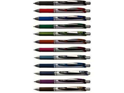 Stylo roller rétractable energel 0.7 mm - encre violette séchage rapide
