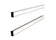 Support en Métal pour planning - Gris 645 mm-indice 20 -lot de 2