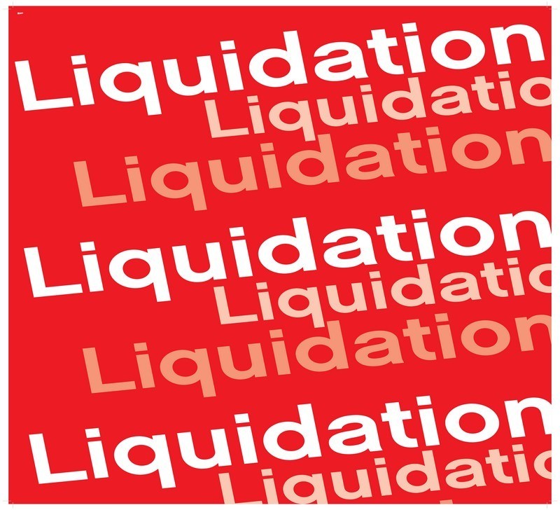 AFFICHE LIQUIDATION 60X80