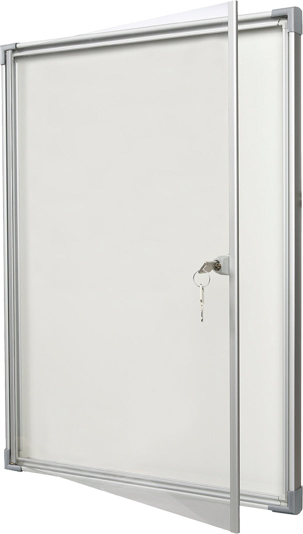 Vitrine d'affichage extra plate, fond métal, 9 feuilles A4, pour l'intérieur