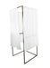 Isoloir électoral 80x80x200 - rideaux ignifugés