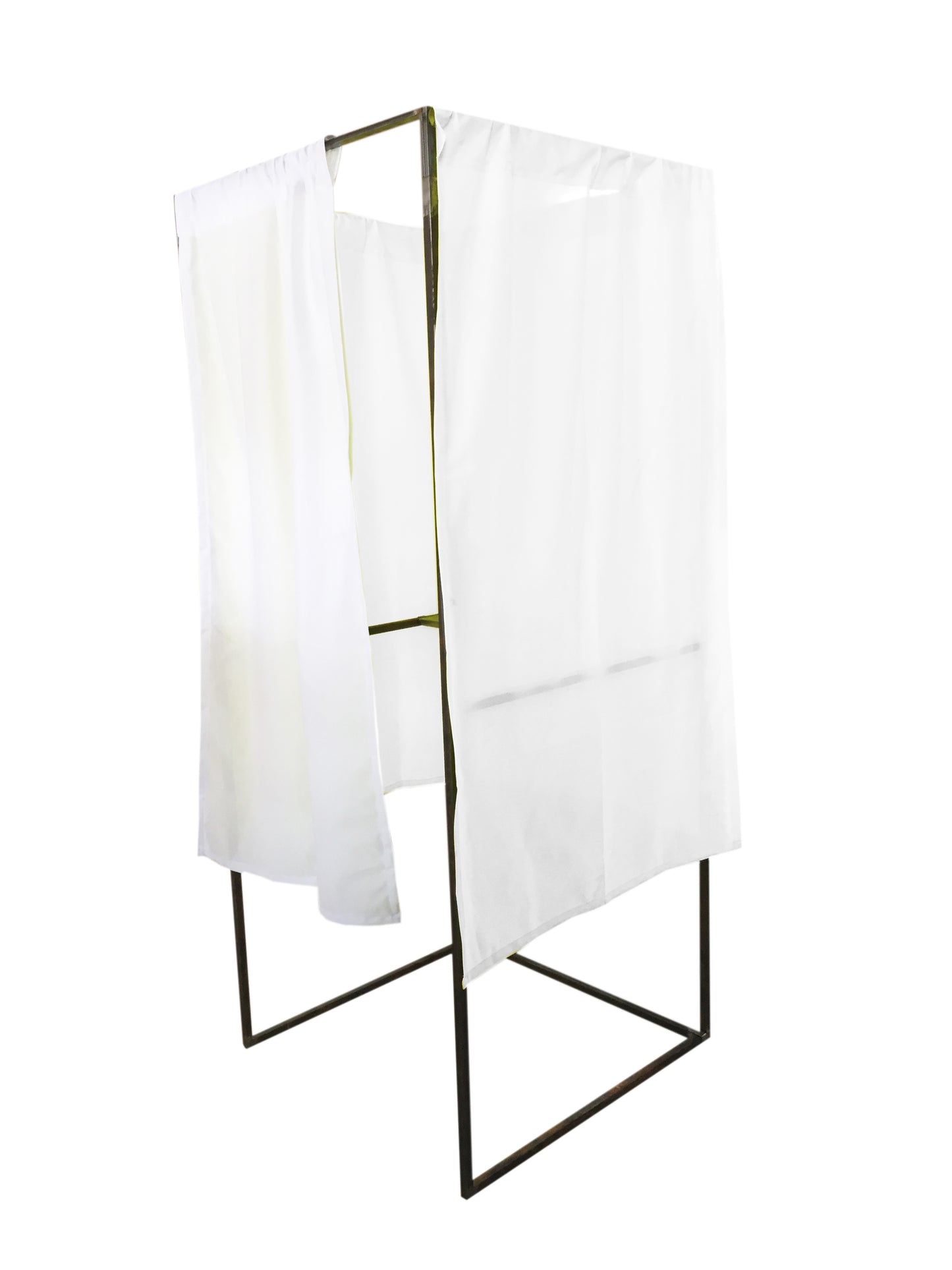 Isoloir électoral 80x80x200 - rideaux ignifugés