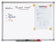 Tableau blanc magnétique 100x150 - surface laquée durable