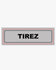 Plaque de signalisation adhésive "tirez"-16x4cm