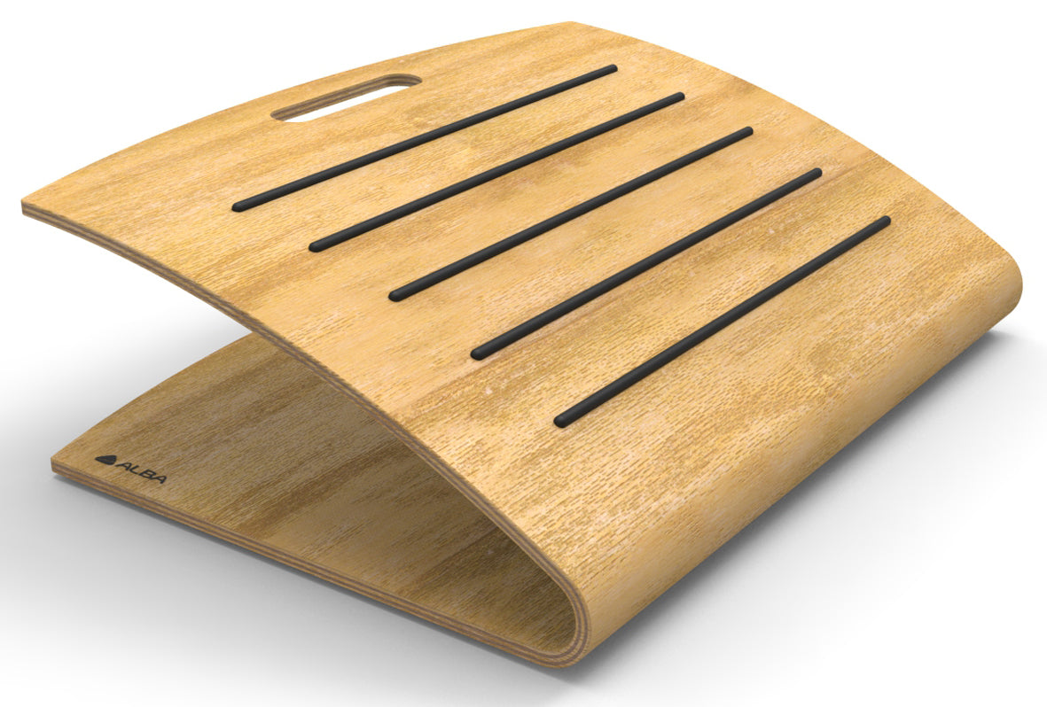 Repose-pieds ergonomique bois - confort au bureau