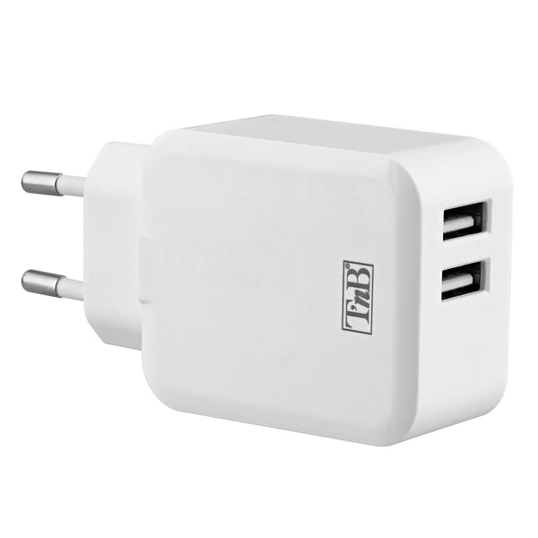 Chargeur secteur 2 ports USB 4.8a - charge rapide et compacte