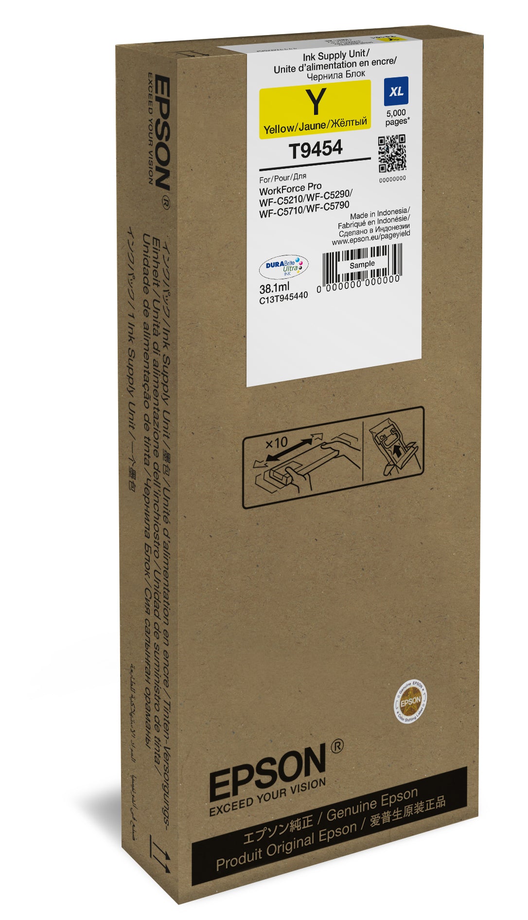 Cartouche d'encre jaune xl - 5000 pages