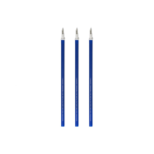 Recharges stylo legami effaçable - pointe 0,7 mm, bleu - pack de 3