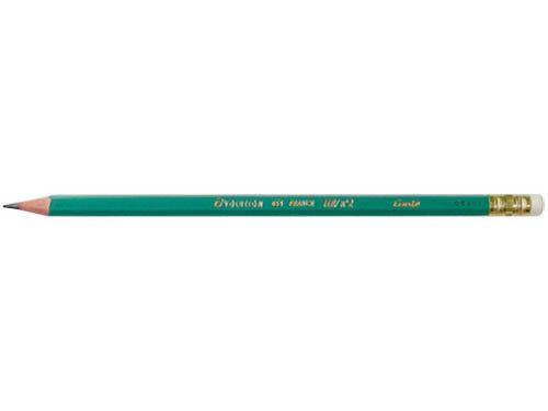 Crayon graphite bout gomme HB- résine synthétique, gomme intégrée