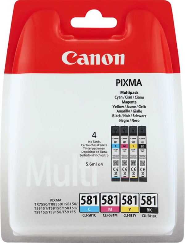 Multipack cartouches Canon cli-581 - impression durable