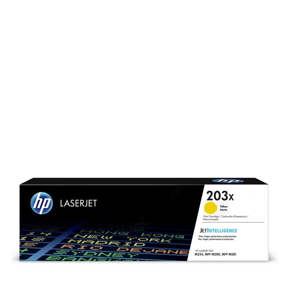 Cartouche toner HP jaune 203x - haute capacité 2500 pages