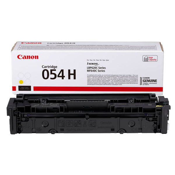 Cartouche toner Canon 054h jaune - haut rendement 2300 pages