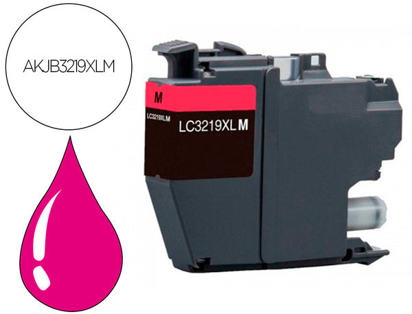 Cartouche d'encre compatible Brother magenta 3219xl - haute capacité 1500 pages
