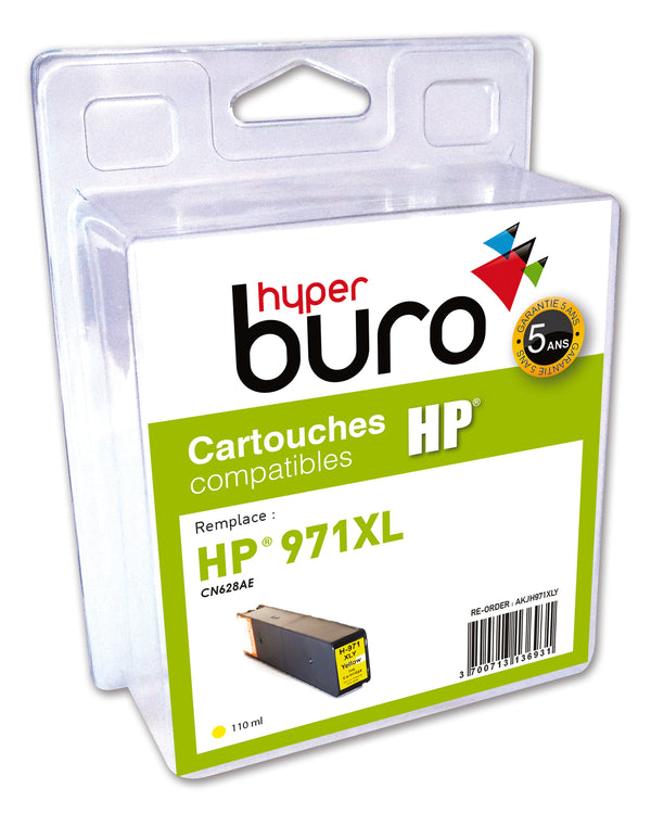 jCartouche remanufacturée HP 971XL jaune haute capacité
