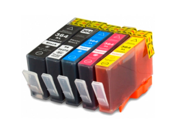 Pack 4 cartouches remanufacturées HP 364XL CMJN Haute Capacité