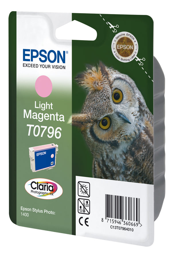 Cartouche Epson magenta clair t0796 - qualité d'impression supérieure
