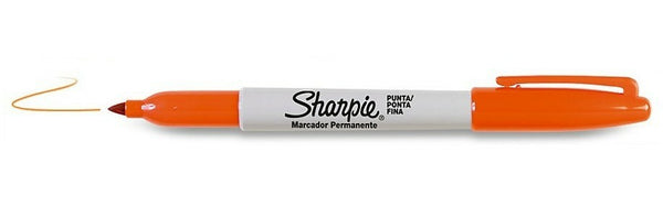 Marqueur permanent Sharpie pointe fine écriture orange