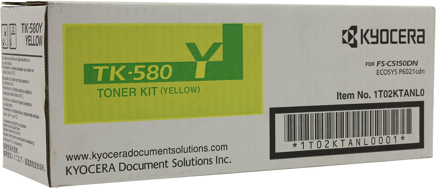 Cartouche kyocera tk 580y jaune -2800p