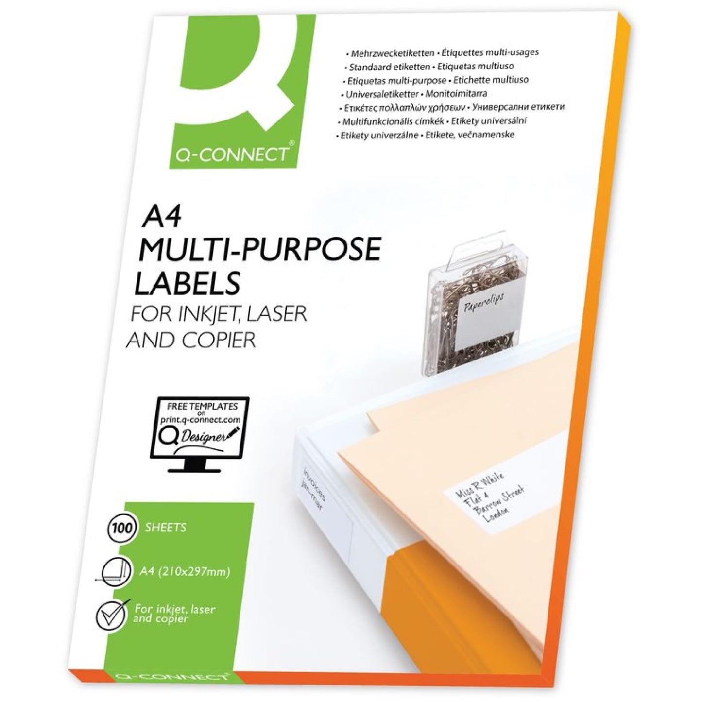 Étiquettes multi-usage 70x35mm - pack de 2400