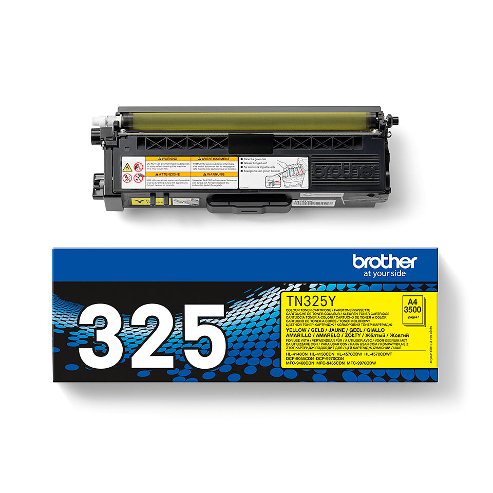 Cartouche toner Brother jaune tn-325 - haut rendement 3500 pages