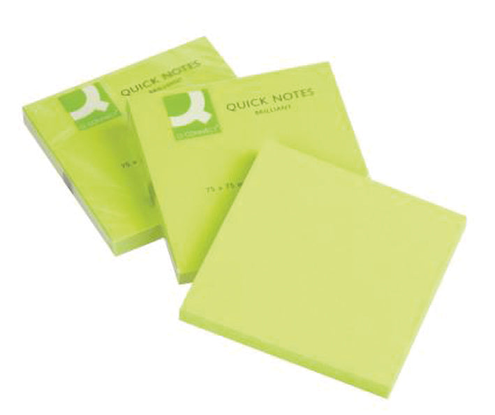 Bloc-notes adhésif 76x76 mm - 80 Feuilles Repositionnables