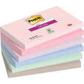 POST-IT® Notes Super Sticky Soulful. 76 x 127 mm. Lot de 6 blocs de 90 F
