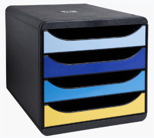 Module de classement bigbox bee blue 4 tiroirs
