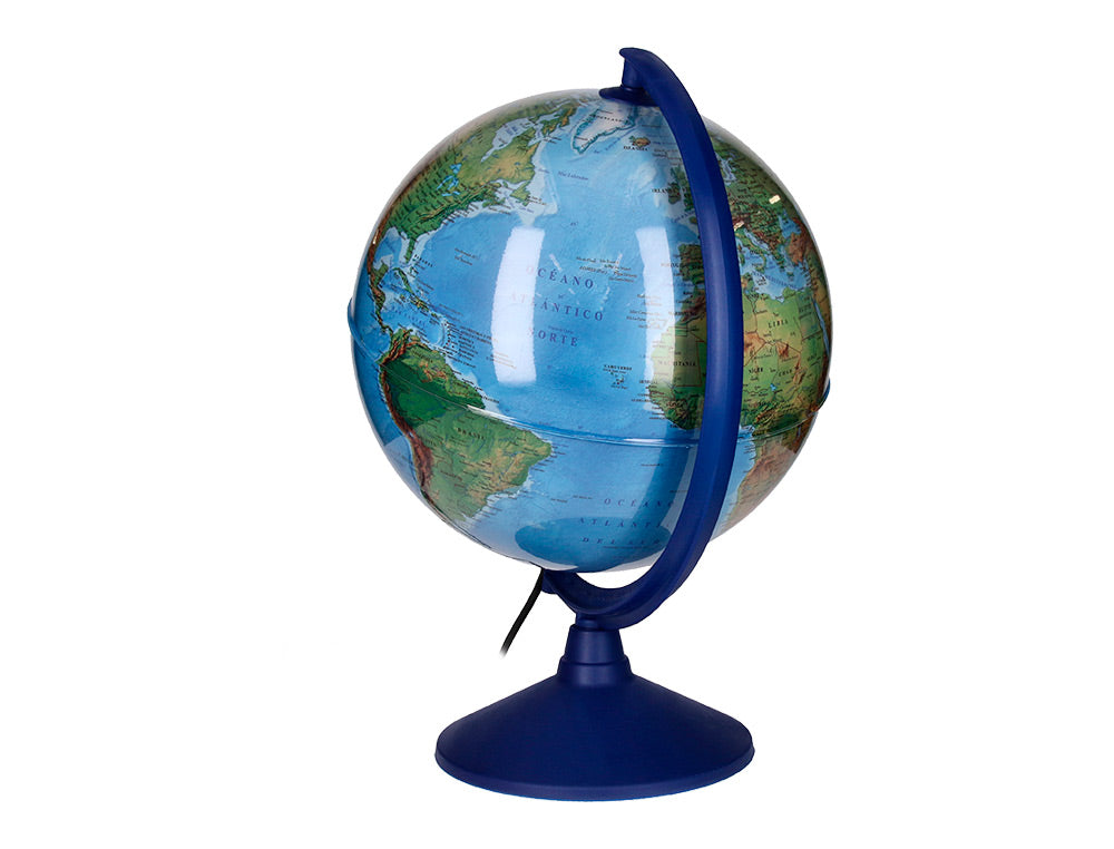 Globe Terrestre Lumineux 30 cm - Double Cartographie