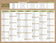 Calendrier mural 32x42 cm - 7 mois recto-verso
